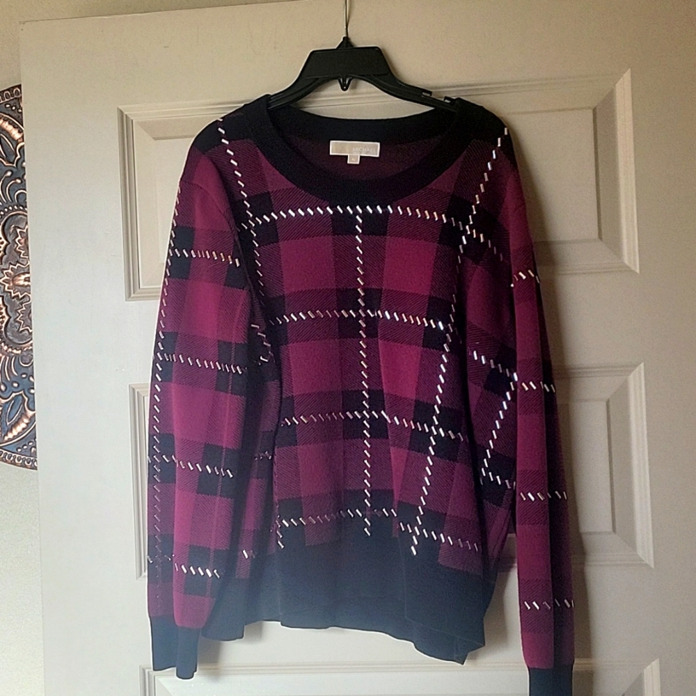Womens Michael Kors Argyle Sweater